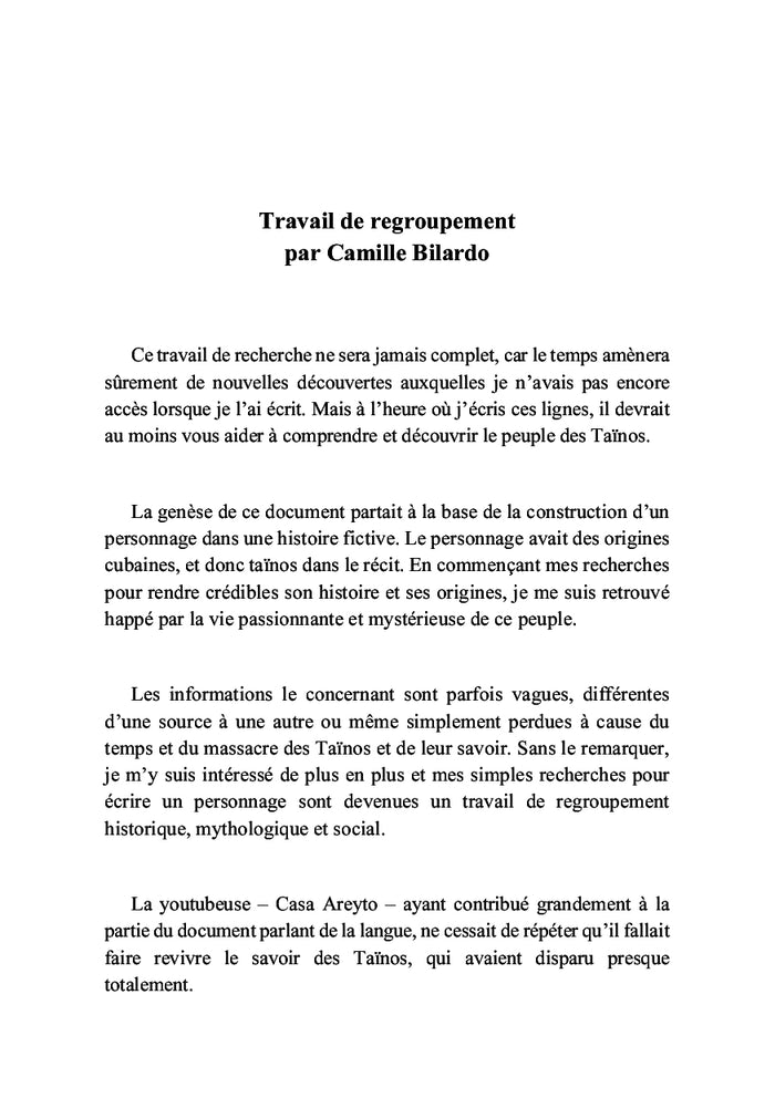 Le monde des Taïnos