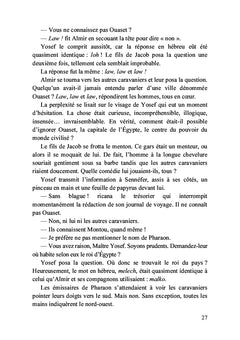Les aventures apocryphes de la vie de Yosef