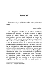 Les traditions comme formes de vie