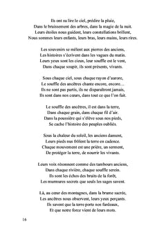 Ce que disent les anciens