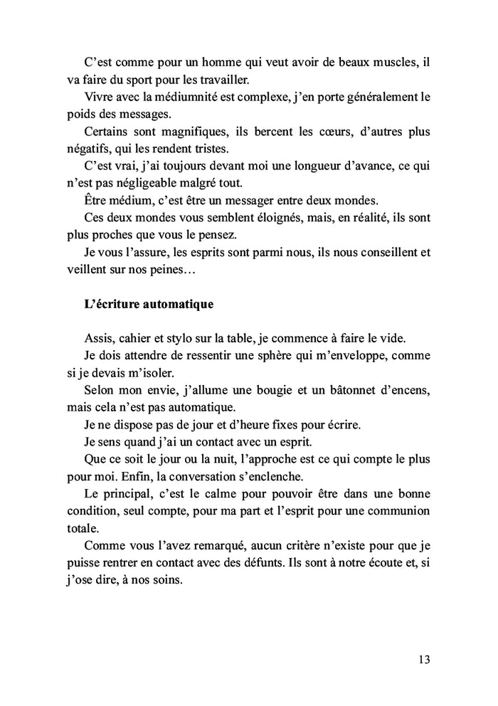 La révélation sur l'au-delà par l'écriture automatique