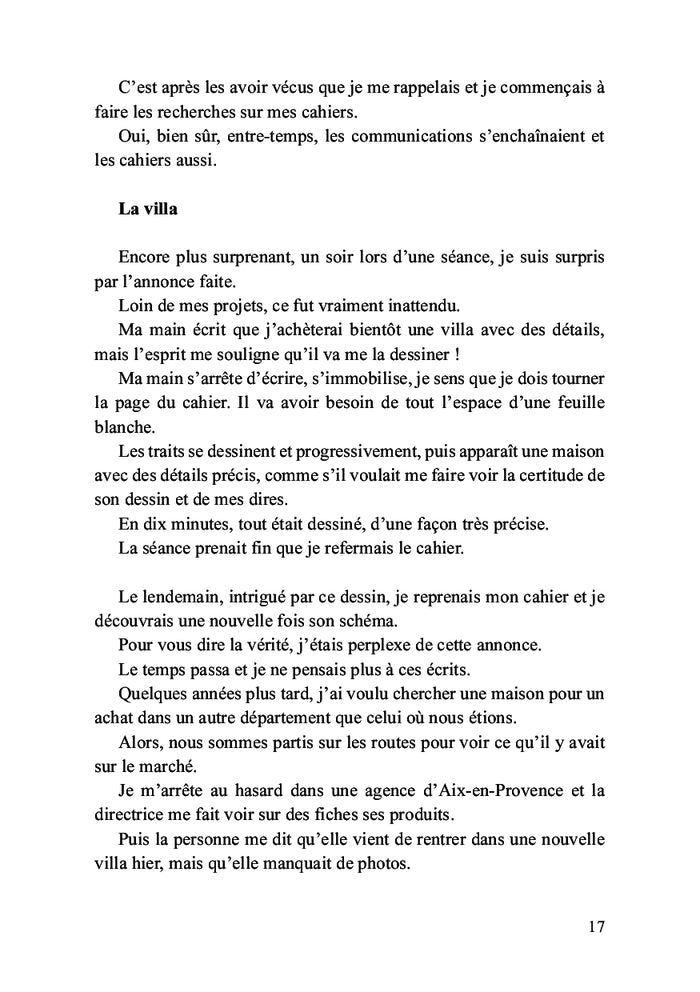 La révélation sur l'au-delà par l'écriture automatique