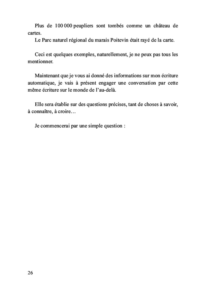 La révélation sur l'au-delà par l'écriture automatique