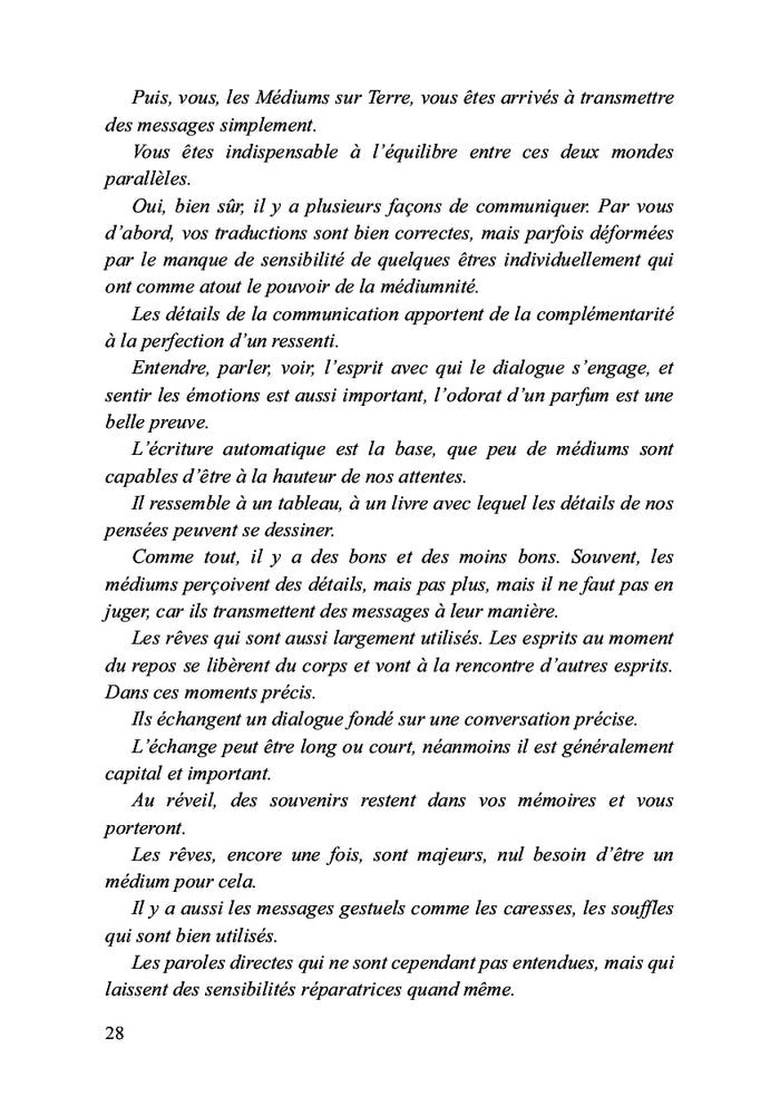 La révélation sur l'au-delà par l'écriture automatique