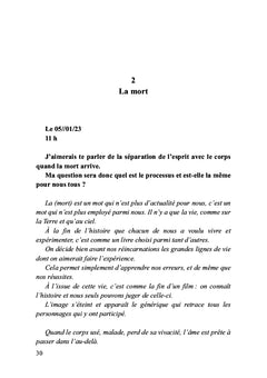 La révélation sur l'au-delà par l'écriture automatique