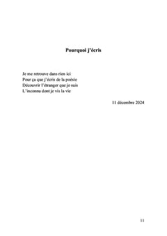 Ma poésie - 2023-2024