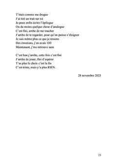 Ma poésie - 2023-2024