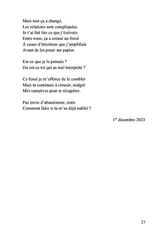 Ma poésie - 2023-2024