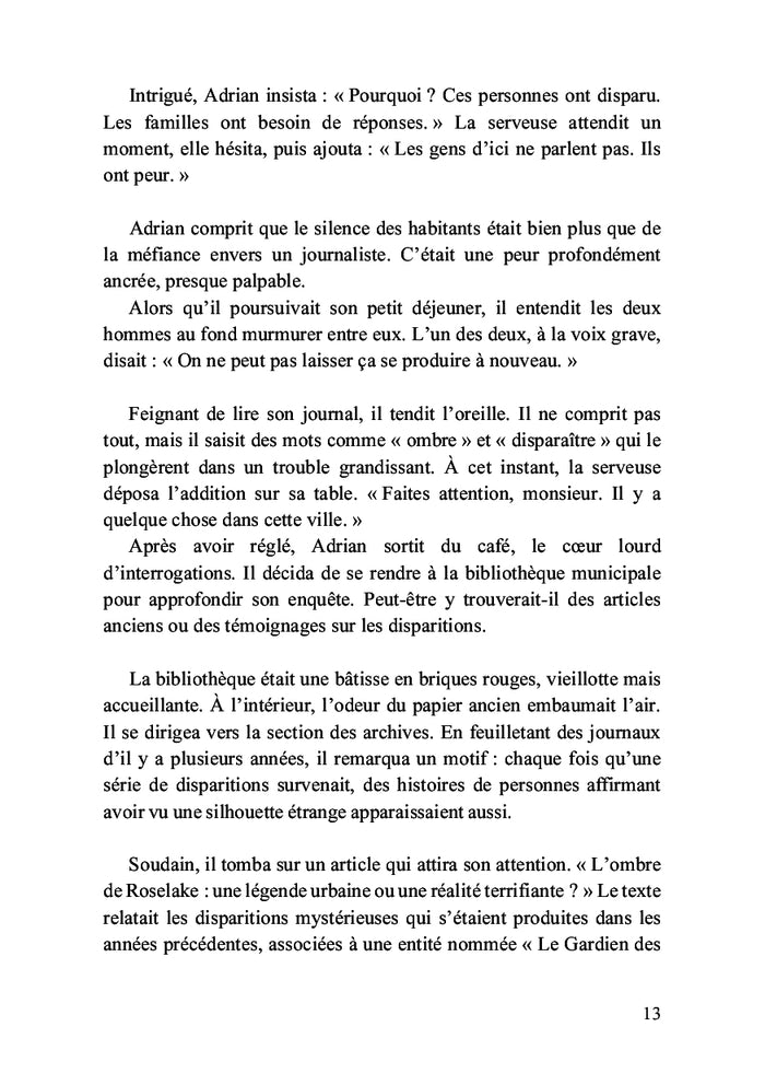 Les ombres de Roselake