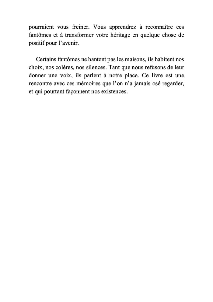 Les fantômes de vos ancêtres