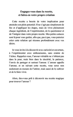 Ma recette magique pour trouver l'amour