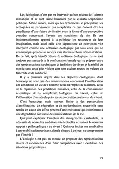 Écologie, le tout ou le rien