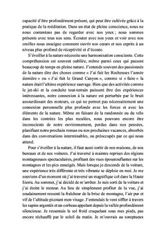 Éveillez-vous à la Nature