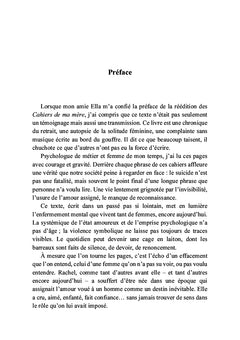 Cahiers de ma mère