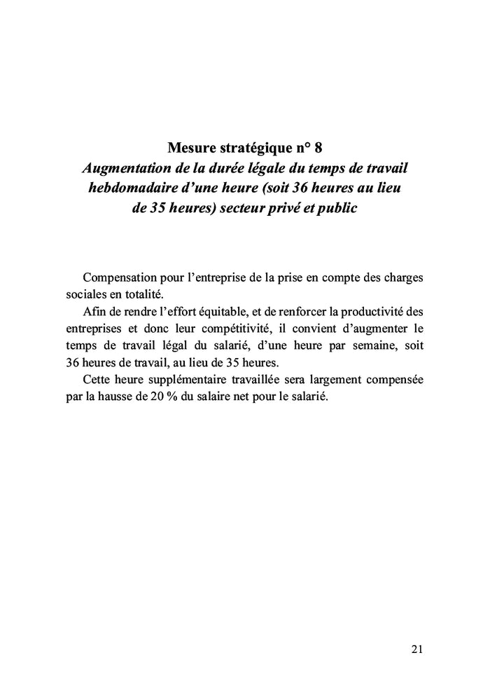 77 mesures stratégiques économiques et politiques pour (enfin) rembourser la dette française