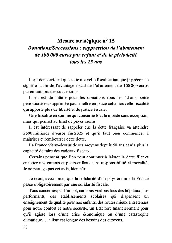 77 mesures stratégiques économiques et politiques pour (enfin) rembourser la dette française