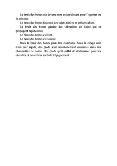 Le bruit des bottes