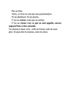 Retour à Freud, retour au père