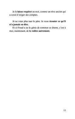 Retour à Freud, retour au père