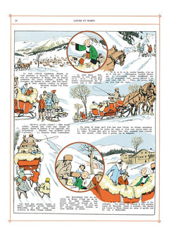 Bécassine dans la neige