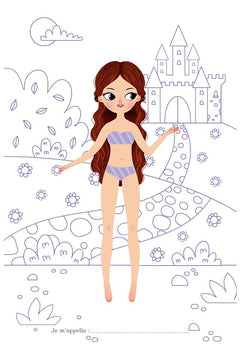 Princesses de contes - bloc à spirale