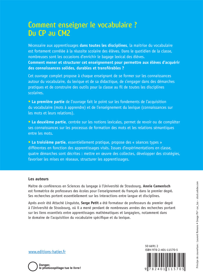 Enseigner à l'école - Comment enseigner le vocabulaire à l'école ?