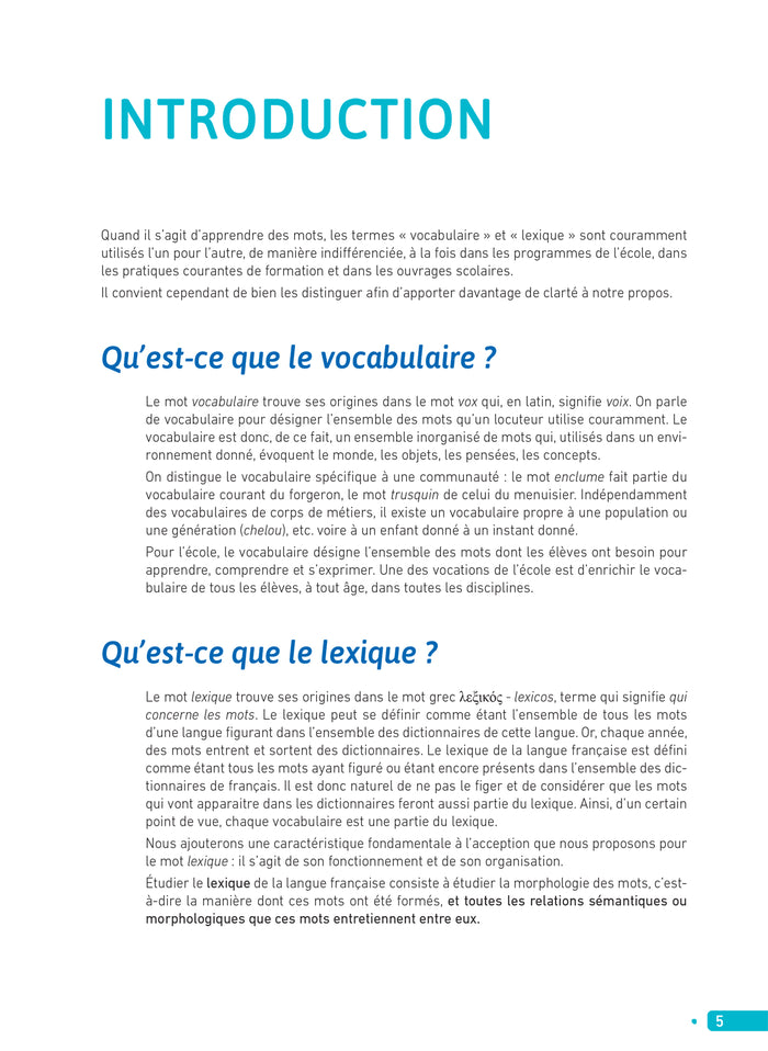 Enseigner à l'école - Comment enseigner le vocabulaire à l'école ?