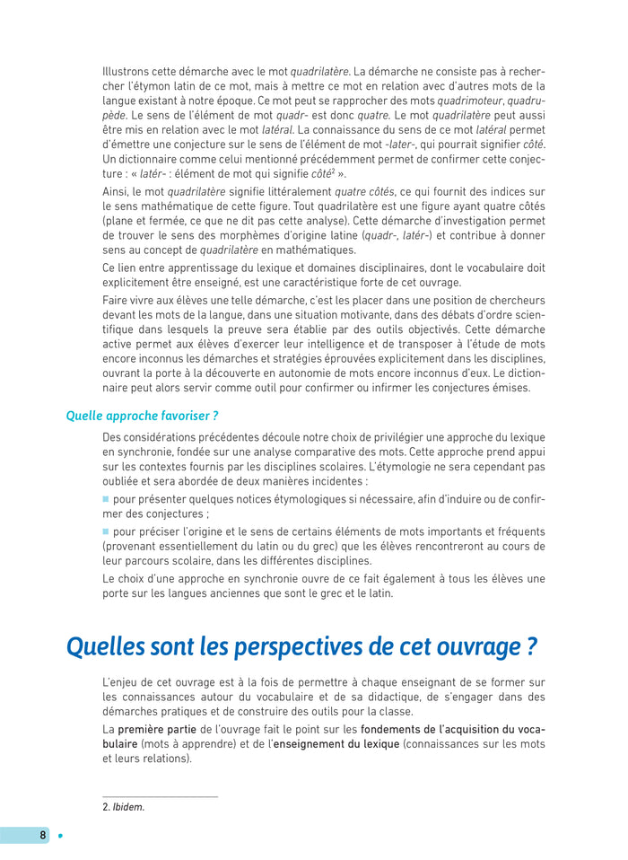 Enseigner à l'école - Comment enseigner le vocabulaire à l'école ?