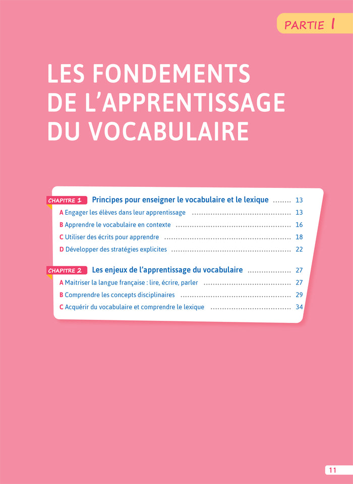 Enseigner à l'école - Comment enseigner le vocabulaire à l'école ?