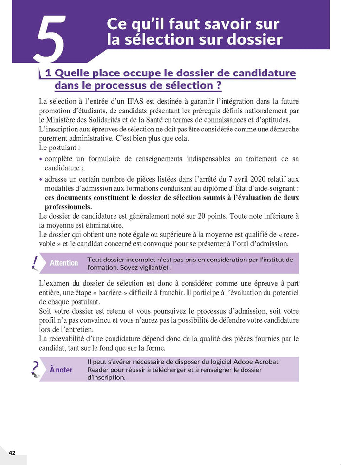 Sélection IFAS 2026 pour entrer en école d'aide-soignant