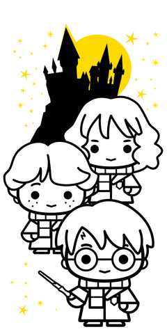 Harry Potter - Mes coloriages mignons - Hermione et ses amis