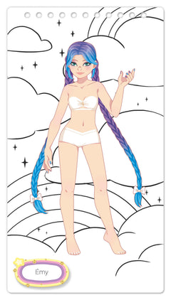 Carnet créatif Mode Academy Licorne (avec un bracelet)