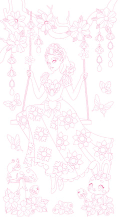Strass et coloriages Princesses