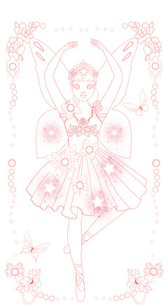 Strass et coloriages Ballerines