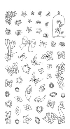 Strass et coloriages Ballerines