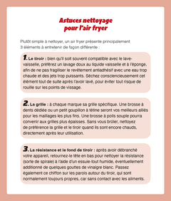 Frigobloc Fiches aimantées recettes Air Fryer
