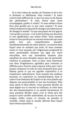 Oser être Soi