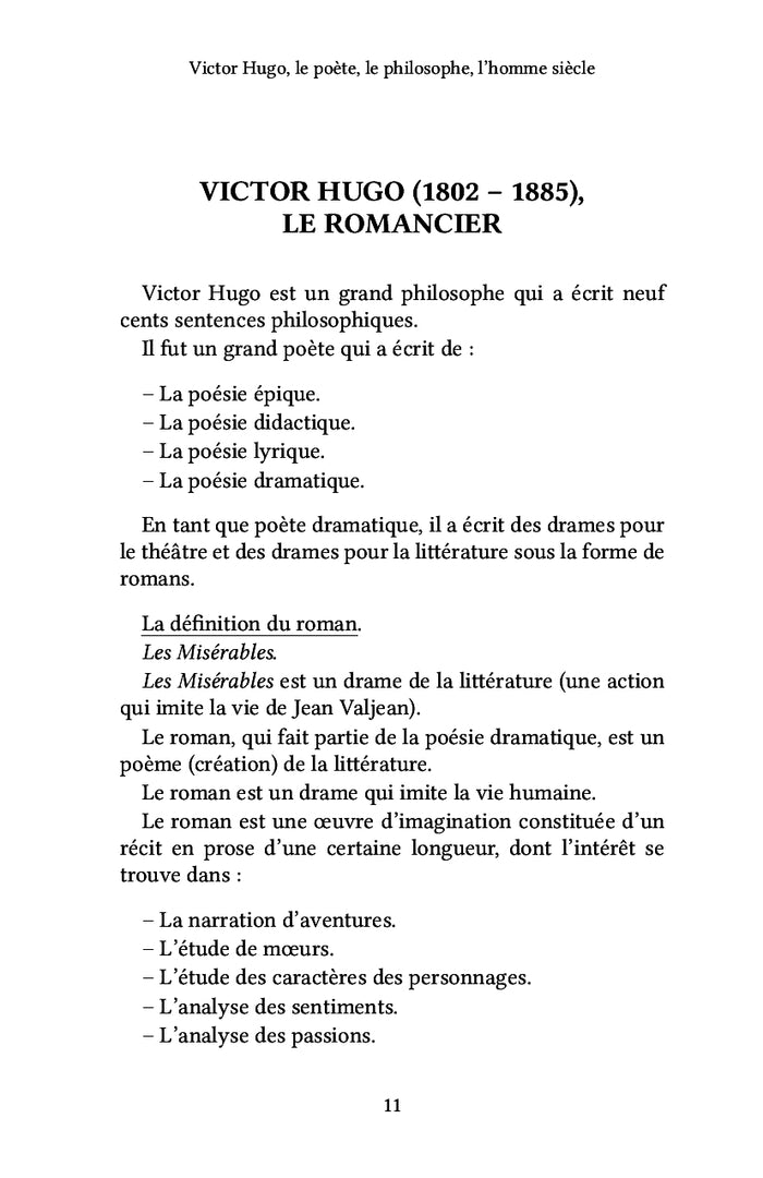 Victor Hugo, le poète, le philosophe, l'homme siècle
