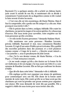 Adélaïde dans la maison des morts