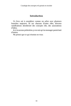 L'analogie des concepts et la pensée en ricochet