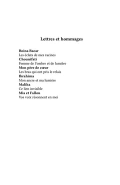 Les murmures de mon âme
