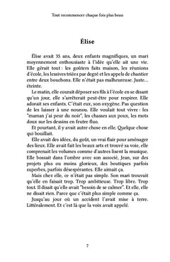 Tout recommencer chaque fois plus beau