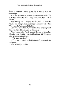 Tout recommencer chaque fois plus beau