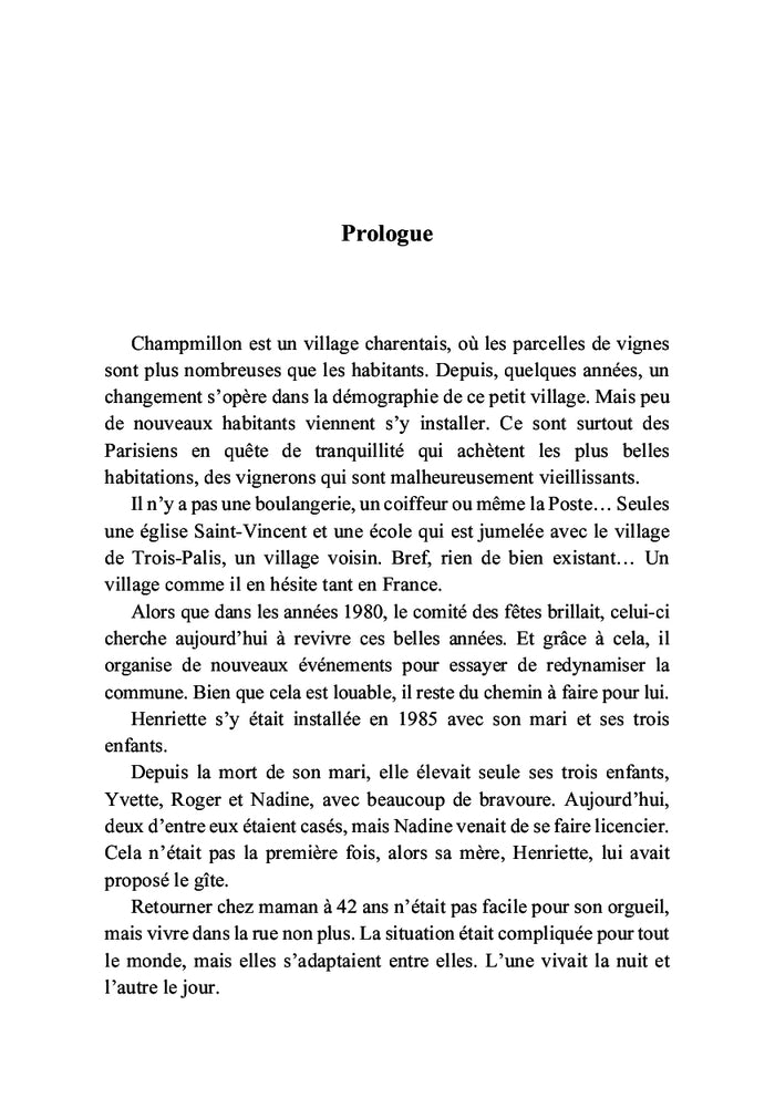 Meurtre à Champmillon