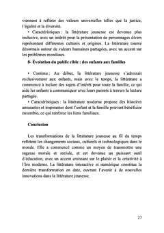 Littérature jeunesse et jeunesse