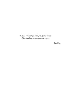 L'exil du temps