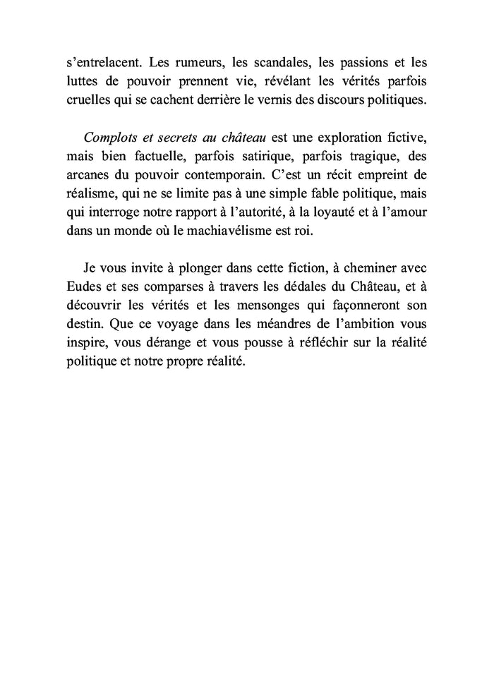 Complots et secrets au château