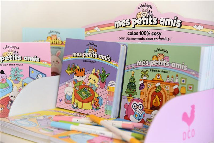 Coloriages mes petits amis - Si bien chez nous !