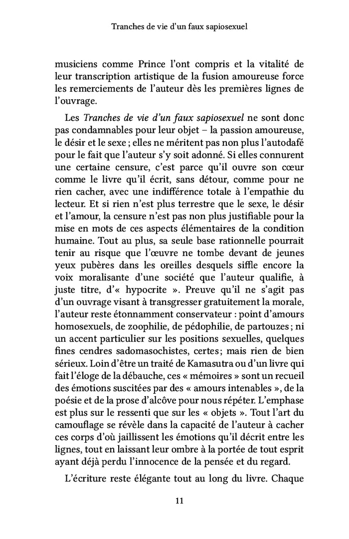 Tranches de vie d'un faux sapiosexuel