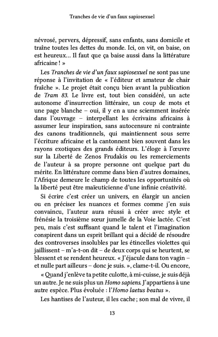 Tranches de vie d'un faux sapiosexuel